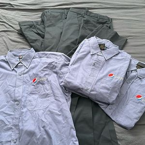 Pepsi Work Clothes Bundle of 3 | 32x30 | Shirt Size Large